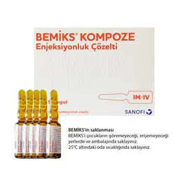 آمپول ب کمپلکس شرکت Sanofi سنوفی 5 عددی BEMIKS KOMPOZE - فروشگاه اینترنتی نیازتو