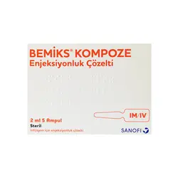 آمپول ب کمپلکس شرکت Sanofi سنوفی 5 عددی BEMIKS KOMPOZE - فروشگاه اینترنتی نیازتو