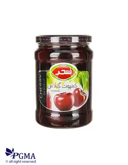 کمپوت گیلاس شیشه ای 660 گرمی سحر