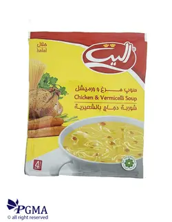 سوپ نیمه آماده مرغ و ورمیشل الیت 65 گرمی