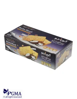 بیسکوئیت جو با تزئین کنجد و طعم نارگیل کوپاجو