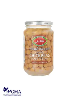 کنسرو نخود آبگوشتی شیشه 380 گرمی (سحر)