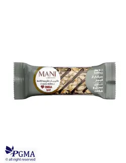 نات بار سه تخمه شکلاتی حجیم شده (مانی)