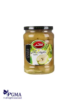 کمپوت گلابی شیشه 660 گرمی(سحر)