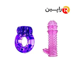 پک جنسی کاندوم سیلیکونی صورتی + حلقه ویبراتور