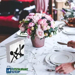 جای دستمال کاغذی رومیزی کد 31 جزء اکسسوری و تجهیزات رومیزی به حساب می آید.