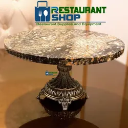 سینی پایه دار مخصوص پذیرایی سنگی ظروف پذیرایی -هتل ها-رستوران شاپ-رستوران ها