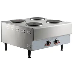 اجاق چهار شعله برقی رومیزی مشعل های جامد و ضد نفوذ پس از اتمام کار نظافت را آسان می کنند