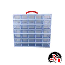 جعبه 35 کشویی سفید - ریز قطعه