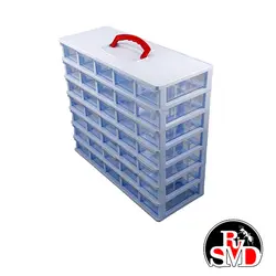 جعبه 35 کشویی سفید - ریز قطعه