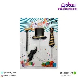 شمع تم کلاه سیبیل عصا کراوات 4 تیکه