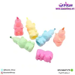 ست هایلایت 6 رنگ طرح پاستیل خرسی