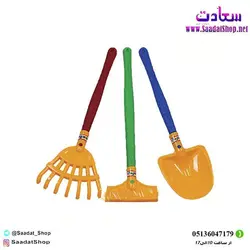 اسباب بازی بیل و شنکش 3 تایی باغبان کوچولو مدل زرین تویز