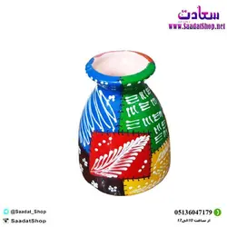 خرید و قیمت گلدان سفالی طرح چهل تکه - فروشگاه سعادت - ارزان فروشی هنر ماست