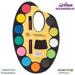 خرید و قیمت آبرنگ 12 رنگ پالتی بزرگ - فروشگاه سعادت - ارزان فروشی هنر ماست.