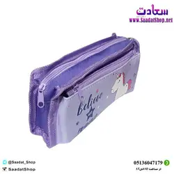 خرید و قیمت جامدادی دو زیپ دخترانه طرح پونی - فروشگاه سعادت - ارزان فروشی هنر ماست