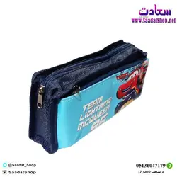 خرید و قیمت جامدادی پسرانه دو زیپ طرح مک کوئین - فروشگاه سعادت - ارزان فروشی هنر ماست