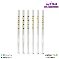 خرید و قیمت نی شربت خوری شیشه‌ای قاشق دار - فروشگاه سعادت - ارزان فروشی هنر ماست