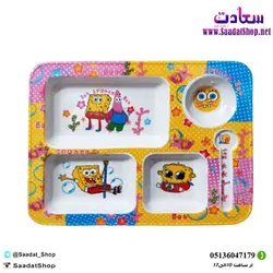 خرید و قیمت ظرف غذای کودک مدل باب اسفنجی - فروشگاه سعادت - ارزان فروشی هنر ماست