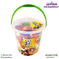 خرید و قیمت اسباب بازی لگو 208 تکه سطلی lily toy - فروشگاه سعادت