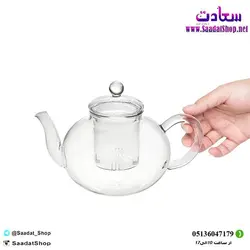 خرید و قیمت قوری شیشه ای فیلتردار تیرینک - فروشگاه سعادت - ارزان فروشی هنر ماست