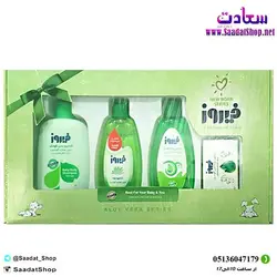 خرید و قیمت ست هدیه بهداشتی کودک فیروز آلوئه ورا (چهار تکه) - فروشگاه سعادت