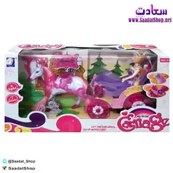 خرید و قیمت عروسک سیندرلا با کالسکه و اسب - فروشگاه سعادت - ارزان فروشی هنر ماست