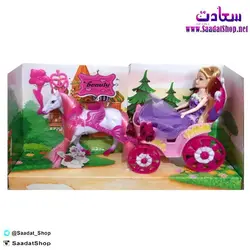 خرید و قیمت عروسک سیندرلا با کالسکه و اسب - فروشگاه سعادت - ارزان فروشی هنر ماست