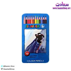 خرید و قیمت مداد رنگی 12 رنگ فلامینگو - فروشگاه سعادت - ارزان فروشی هنر ماست