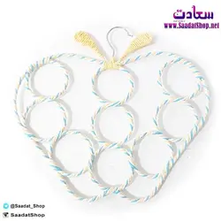 خرید و قیمت شال آویز طرح سیب زرد آبی - فروشگاه سعادت - ارزان فروشی هنر ماست