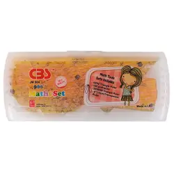 ست خط کش گونیا و نقاله ژله ای 4 تکه CBS