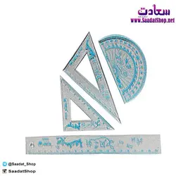 خرید و قیمت ست خط کش گونیا نقاله - فروشگاه سعادت - ارزان فروشی هنر ماست