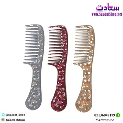 خرید و قیمت شانه فانتزی گلدار - فروشگاه سعادت - ارزان فروشی هنر ماست