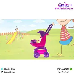 خرید و قیمت کالسکه اسباب‌بازی بیبی‌لند مدل 80218 - فروشگاه سعادت - ارزان فروشی هنر ماست