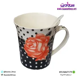 خرید و قیمت لیوان سرامیکی فانتزی مدل قاشق دار - فروشگاه سعادت
