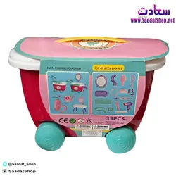 خرید و قیمت اسباب بازی ست میز آرایشی چرخ دار - فروشگاه سعادت - ارزان فروشی هنر ماست