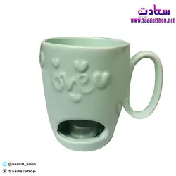 خرید و قیمت ماگ وارمردار با طرح LOVE - فروشگاه سعادت - ارزان فروشی هنر ماست