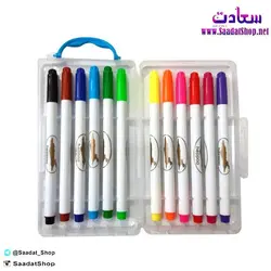 خرید و قیمت ماژیک ۱۲ رنگ کیفی - فروشگاه سعادت - ارزان فروشی هنر ماست