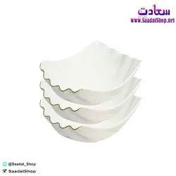 خرید و قیمت ست کاسه انگشتی لیمون طرح خط طلایی - فروشگاه سعادت - ارزان فروشی هنر ماست