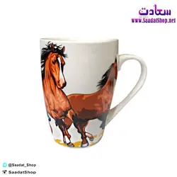 خرید و قیمت لیوان سرامیکی با طرح اسب - فروشگاه سعادت - ارزان فروشی هنر ماست