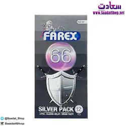 خرید و قیمت کاندوم فارکس Farex 66 بسته 12 عددی - فروشگاه سعادت - ارزان فروشی هنر ماست