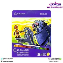 خرید و قیمت مداد رنگی 24 رنگ سی کلاس - فروشگاه سعادت - ارزان فروشی هنر ماست.