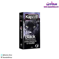 خرید و قیمت کاندوم کاپوت مدل black بسته 12 عددی - فروشگاه سعادت