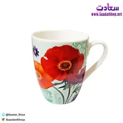 خرید و قیمت لیوان سرامیکی با طرح گل - فروشگاه سعادت - ارزان فروشی هنر ماست