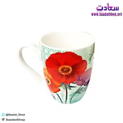 خرید و قیمت لیوان سرامیکی با طرح گل - فروشگاه سعادت - ارزان فروشی هنر ماست