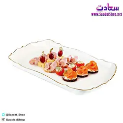 خرید و قیمت رولت خوری لیمون چینی مدل خط طلا - فروشگاه سعادت - ارزان فروشی هنر ماست