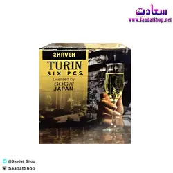 خرید و قیمت جام های گیلاس خوری تورین کاوه - فروشگاه سعادت - ارزان فروشی هنر ماست