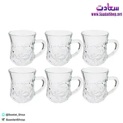 خرید و قیمت ست 6 عددی فنجان چای خوری بلور کاوه - فروشگاه سعادت - ارزان فروشی هنر ماست