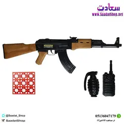 خرید و قیمت تفنگ اسباب بازی کلاشینکف مدل AK-47 - فروشگاه سعادت