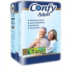 پوشک بزرگسال کانفی مدل largeبسته 7 عددی